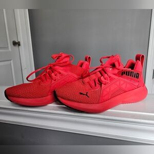 PUMA Kids' Bold Red Athletic Sneakers